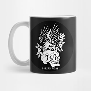 Eagle and Skull Traditional Tattoo Flash Isaiah 40:31 Mug